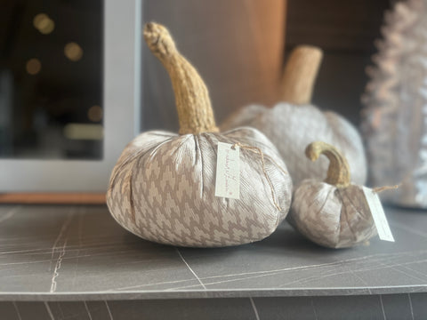 Zucche in tessuto d'arredo