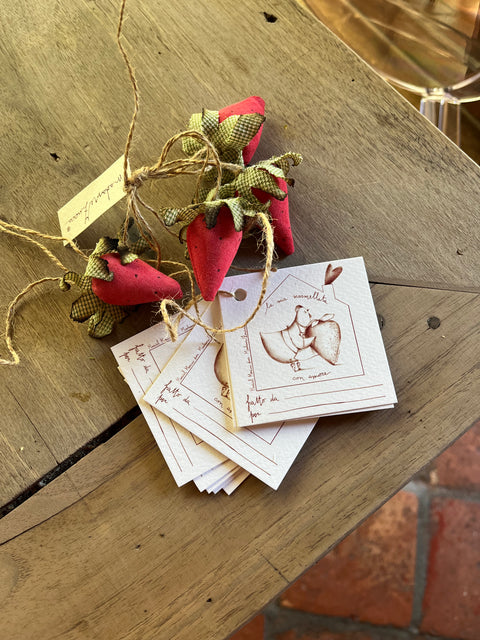 Cartellini per marmellate disegnati a mano
