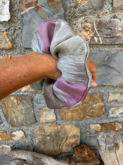 Scrunchie in stoffa d'arredo-pezzi unici.